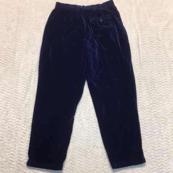 Talbots velour pants - size Petite 10 - Picture 7 of 8
